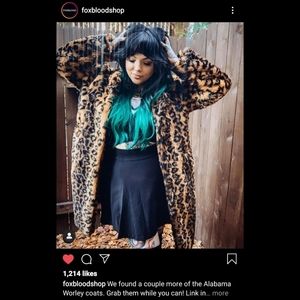 Foxblood leopard coat Xl - 2X